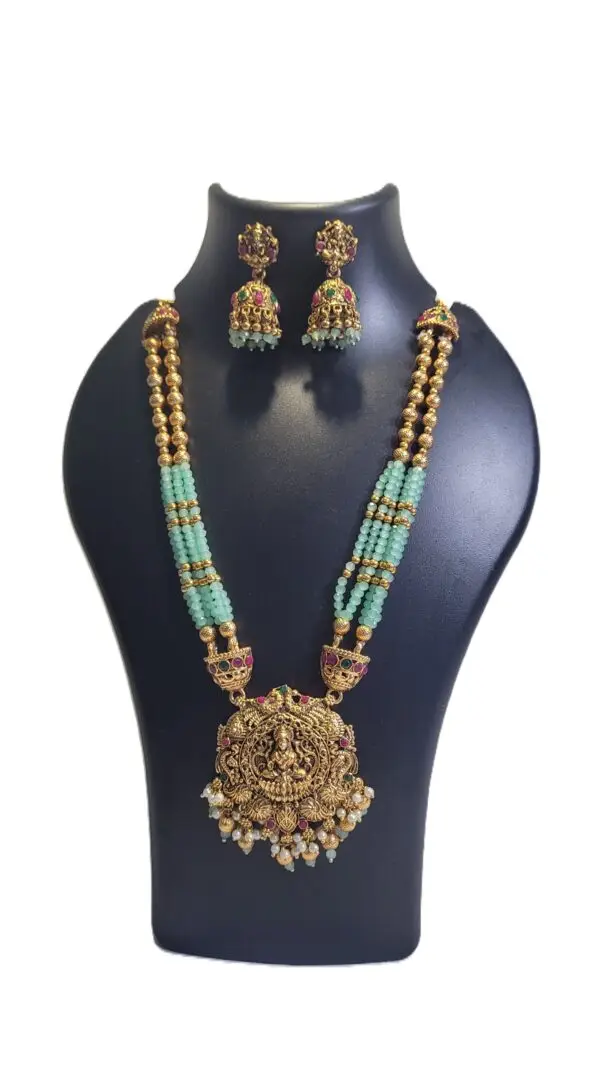 Temple Goddess Antique Necklace Set